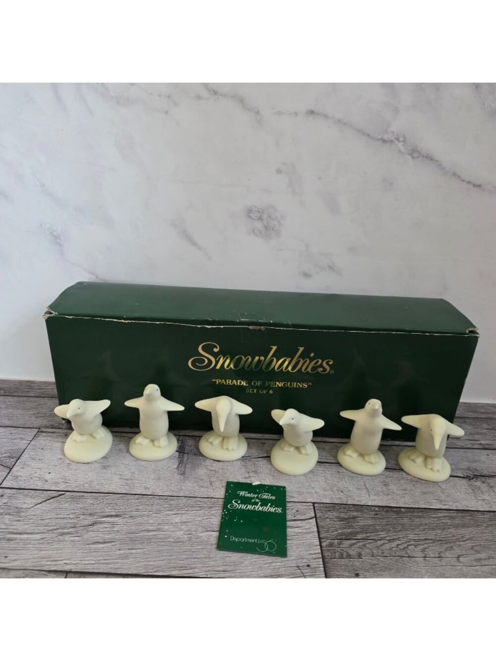Department 56 Snowbabies Parade Of Penguins Set Of 6 Figurines With Box